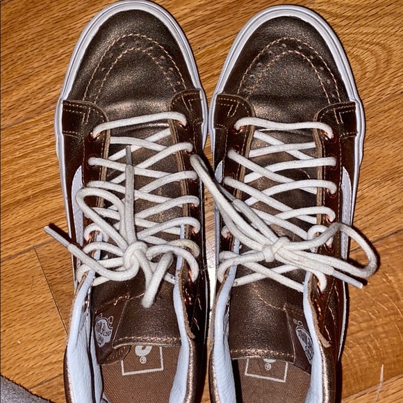 Golden Hightop Vans! - Picture 4 of 4